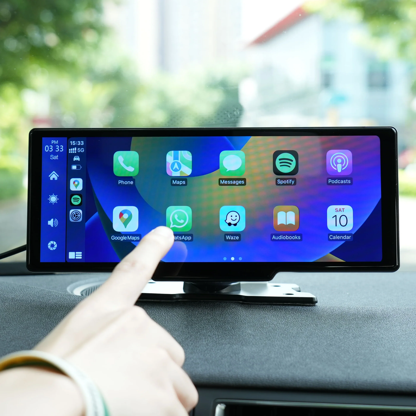 10.26” Smart Display Autoradio Apple CarPlay für jedes Auto (optional mit Rückfahrkamera)