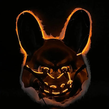 Gruselige Halloween Maske Leuchtend Hase oder Bär