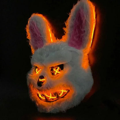 Gruselige Halloween Maske Leuchtend Hase oder Bär